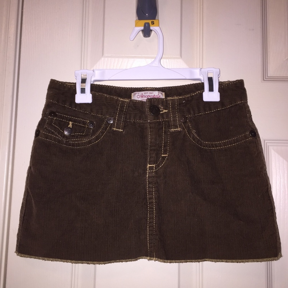Brown Corduroy Skirt